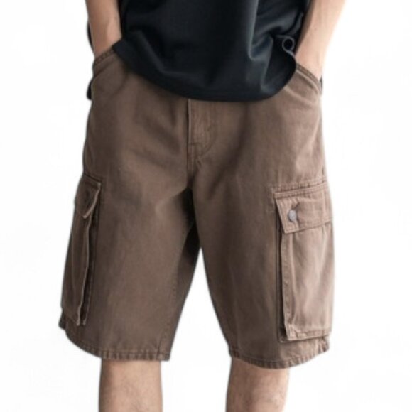 Levi's 478 Baggy Jean Shorts Mens Cargo Jorts Brown Sizes 31 34 42 NWT - Picture 3 of 16